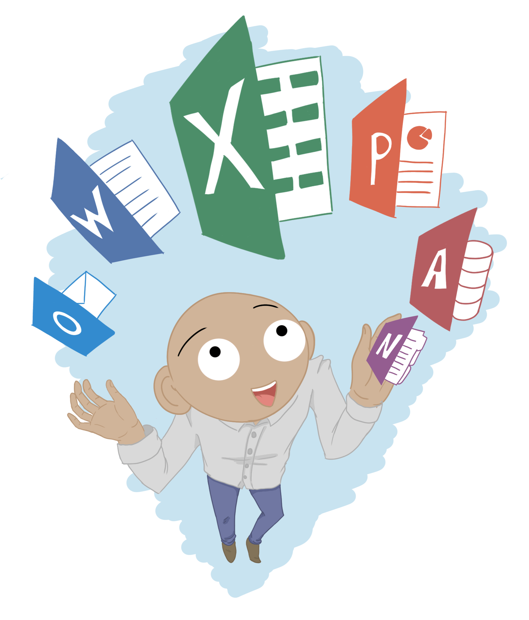 k-office365 office365 løsning cartoon